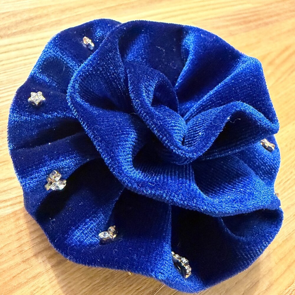 NWT Free People Rosette Stud Earring Pack Brooch Celestial - Sapphire Blue - Picture 8 of 9